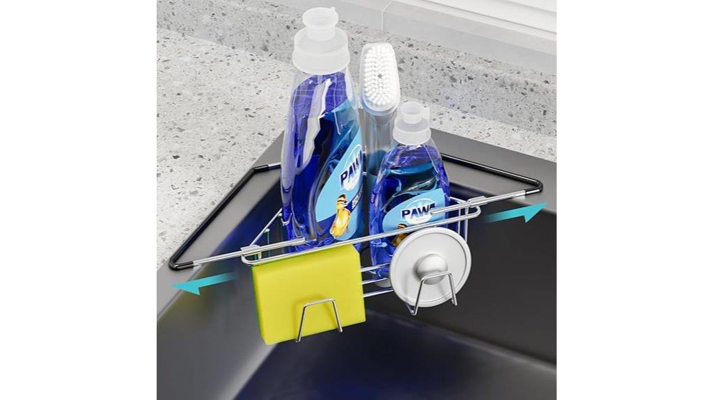 stainless steel sink caddy