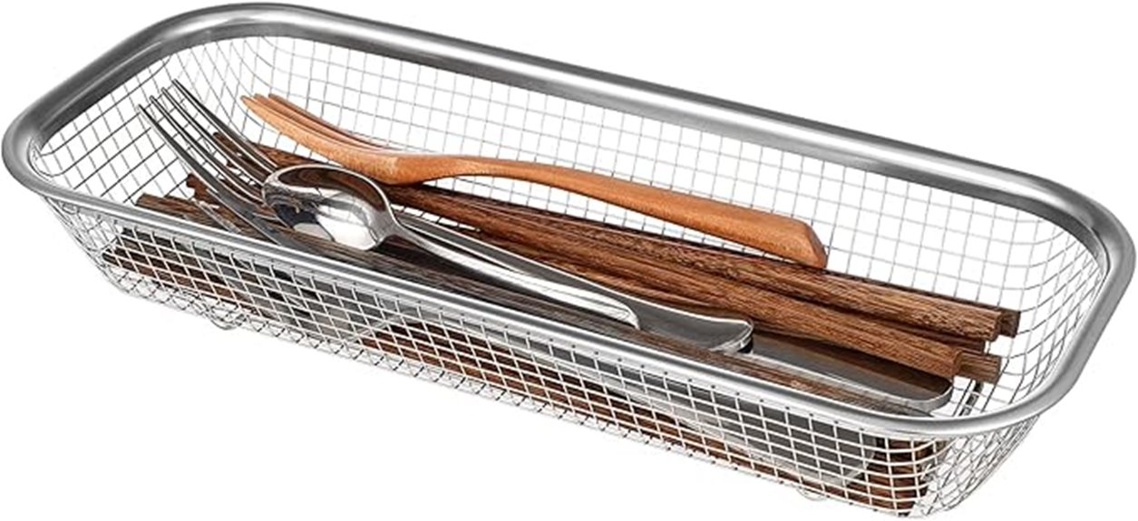 stainless steel utensil drying rack