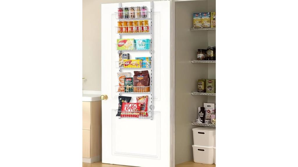 steel 6 tier overdoor organizer