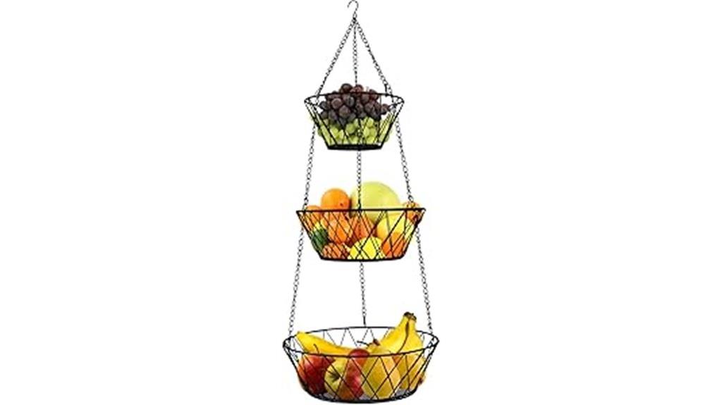 sturdy 3 tier fruit basket