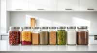 top airtight glass food storage