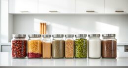 top airtight glass food storage