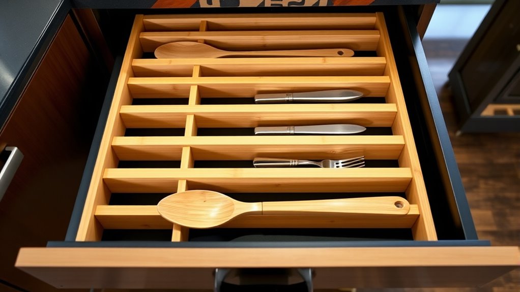 top bamboo drawer organizer