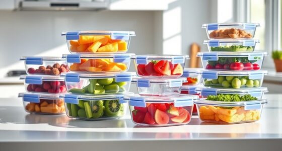 top freezer glass storage options