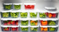 top fridge storage bins