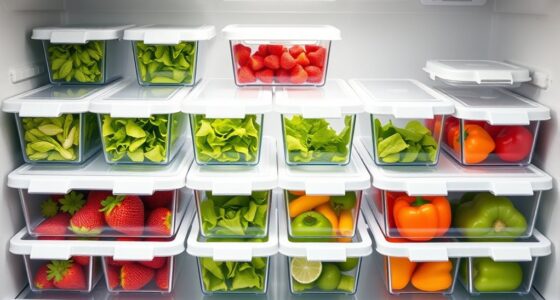 top fridge storage bins
