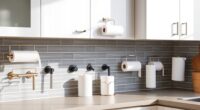 top mountable towel holders