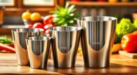top portion measuring cups