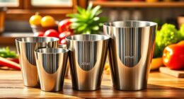 top portion measuring cups