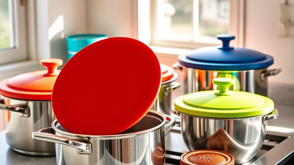 top silicone pot lids