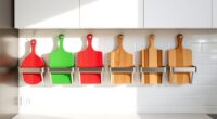 top wall mounted cutting board holders