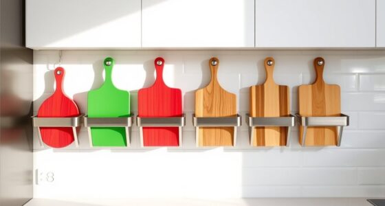 top wall mounted cutting board holders