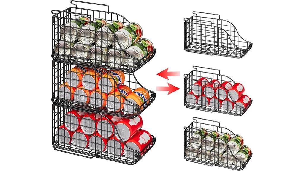 triple can dispenser bin