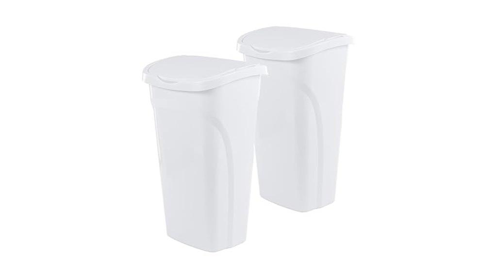 two 10 gallon kitchen bins