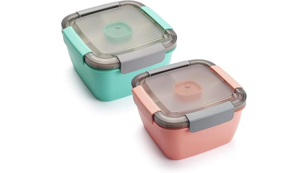 two pack salad container