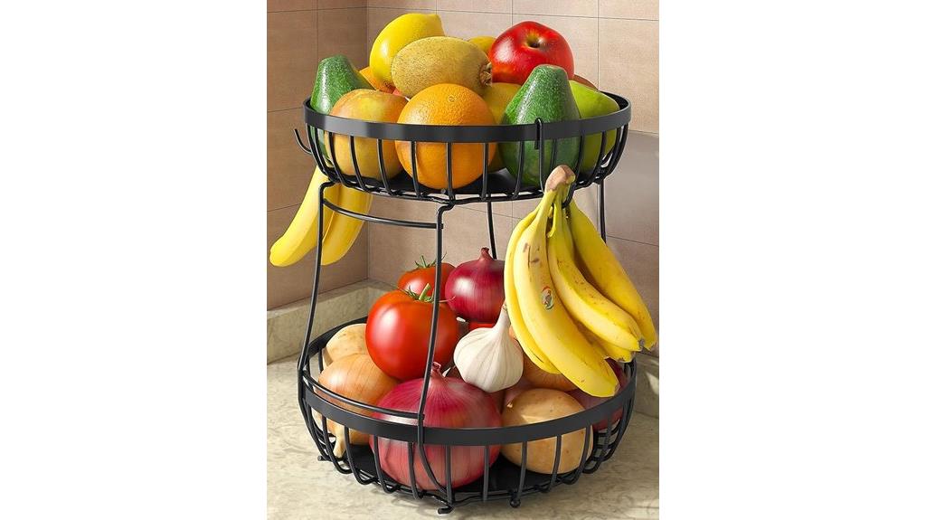 two tier fruit basket