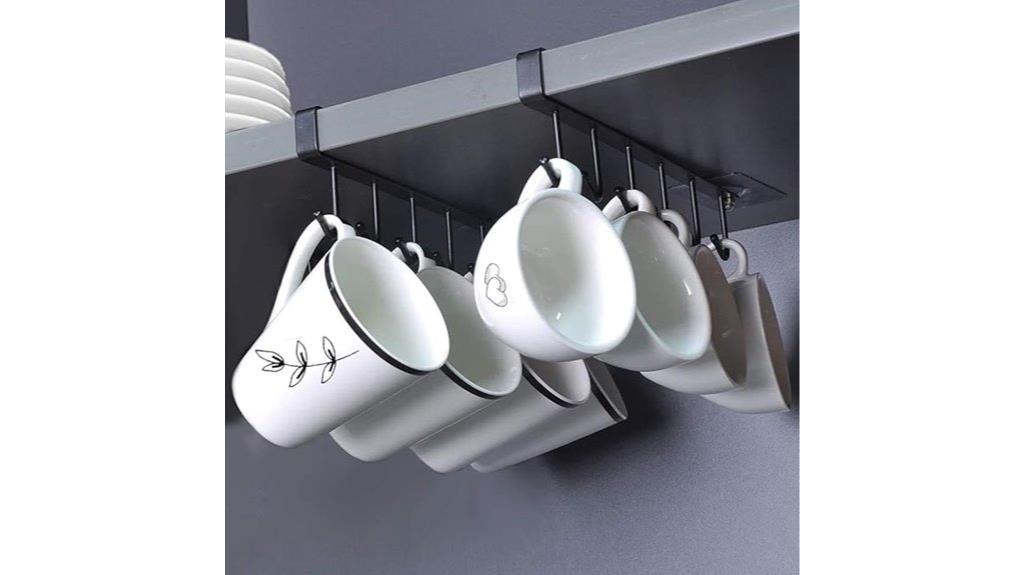 under cabinet mug rack