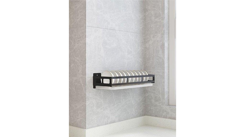 wall mounted bowl rack