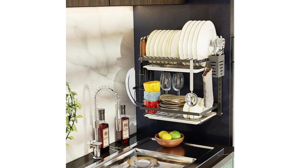 wall mounted dish rack