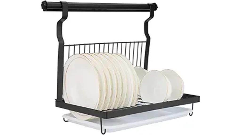wall mounted foldable dish rack