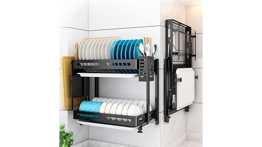 wall mounted stainless steel rack
