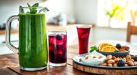 adding health boosting drinks