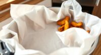 air fryer parchment cleanup
