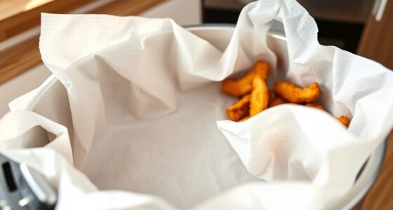 air fryer parchment cleanup