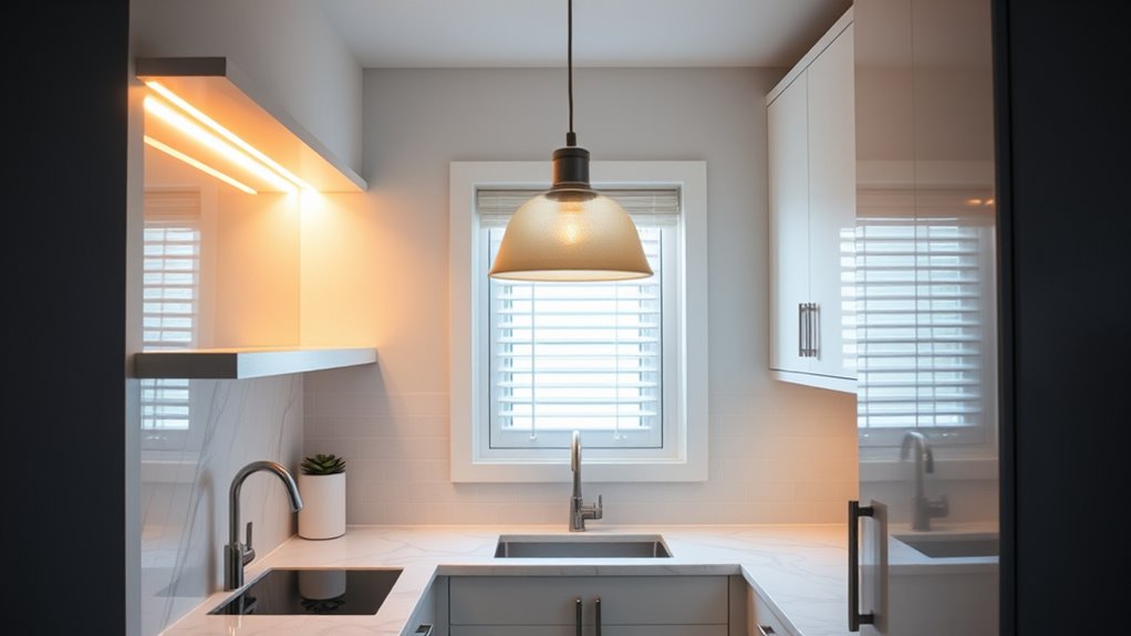 balanced kitchen lighting setup