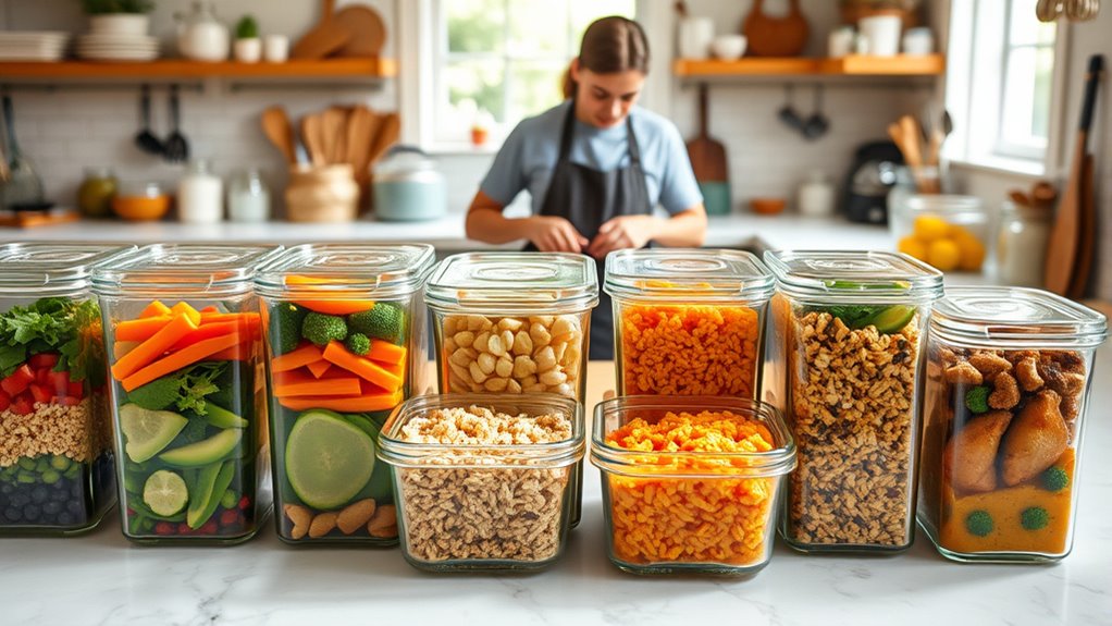batch cooking and freezer organization