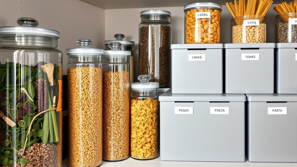 eco friendly organized pantry