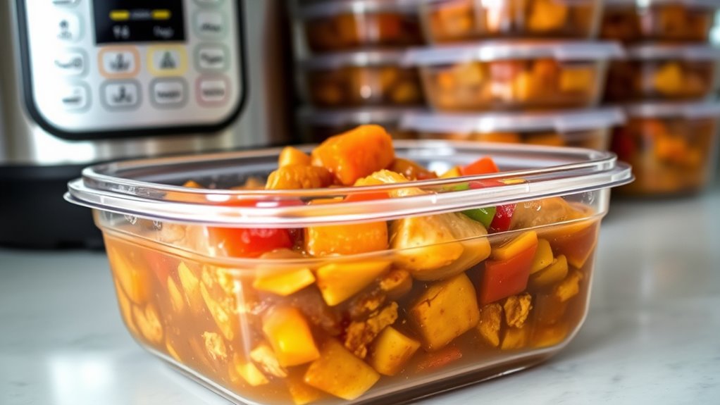 freeze leftovers with labels