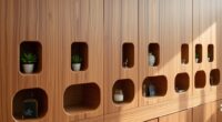 hidden recessed shelving
