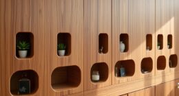 hidden recessed shelving