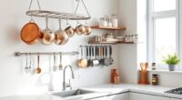 install pot racks rails