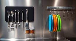 magnetic wall rack organization