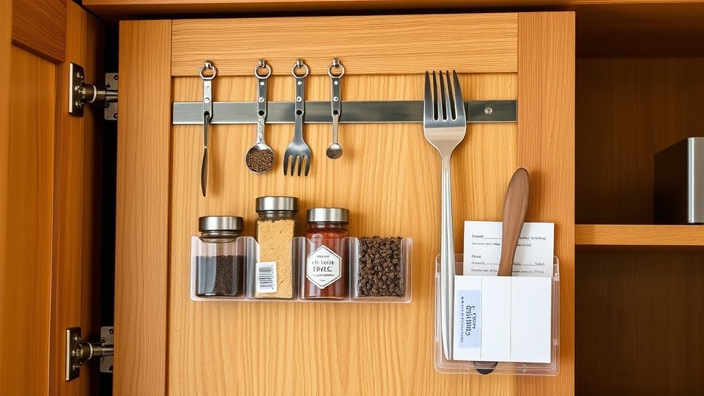 maximize cabinet door space
