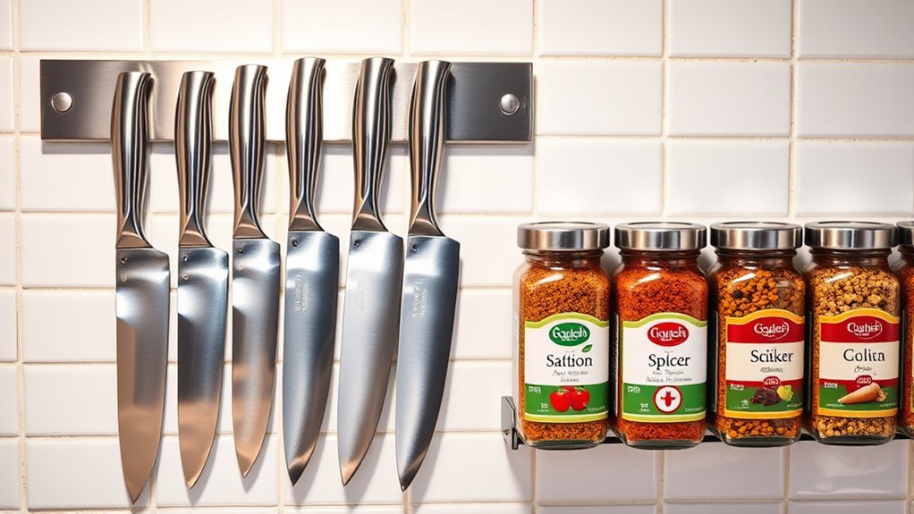 organize knives and spices