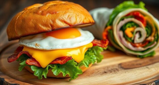 quick crispy breakfast wraps