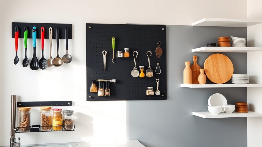 secure adjustable wall mounted storage