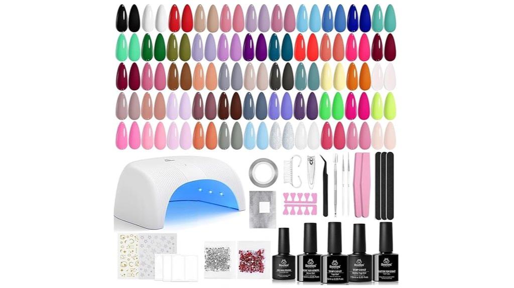 comprehensive 80 piece gel polish