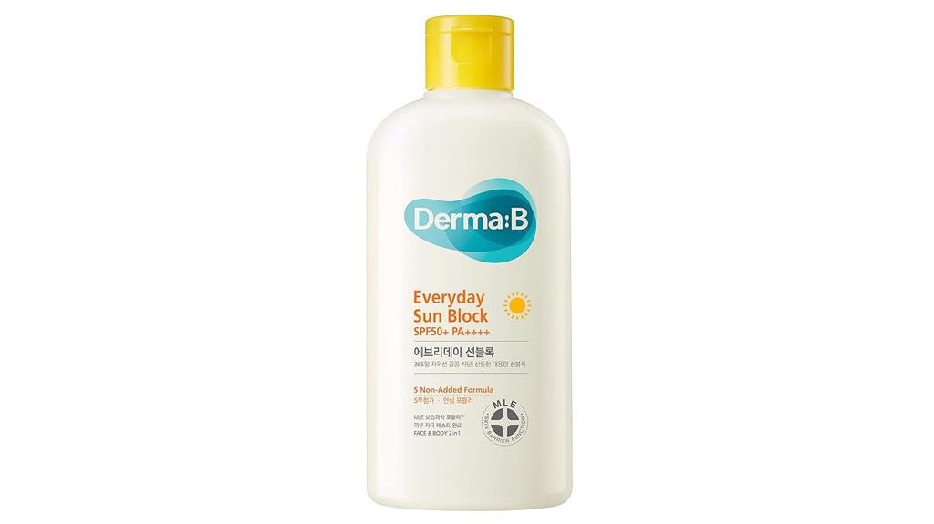 derma b spf50 sunscreen