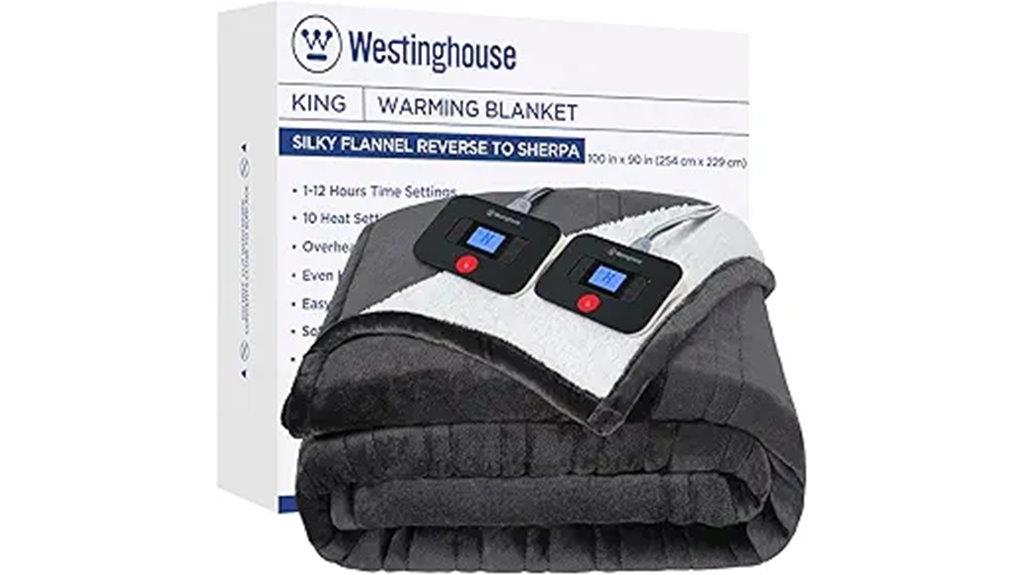 electric blanket with 10 heat levels