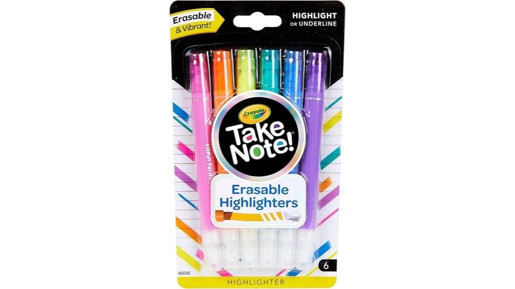 erasable highlighting markers