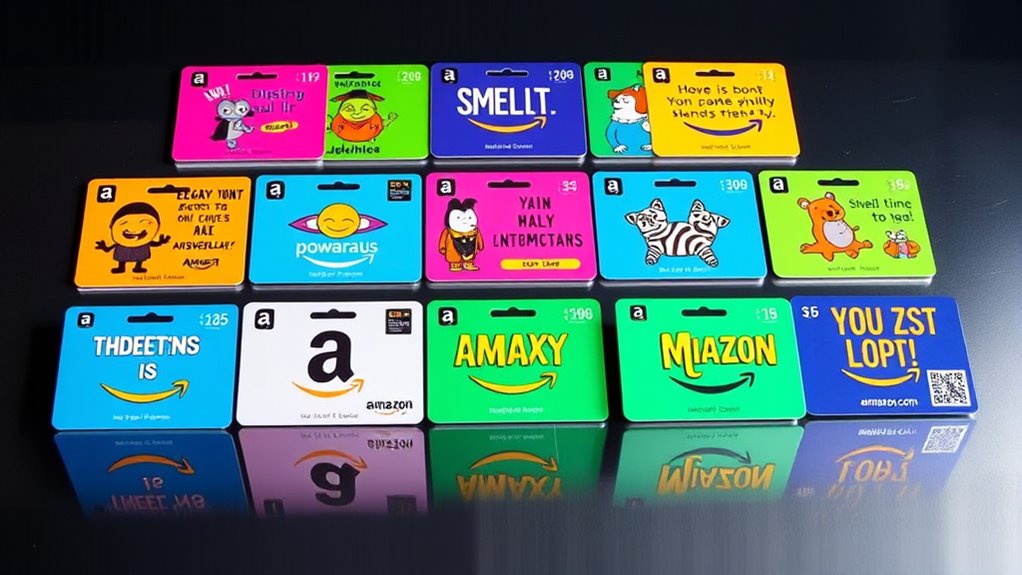 humorous amazon gift card designs