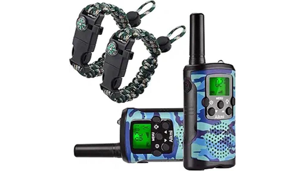 kids blue camo walkie talkies