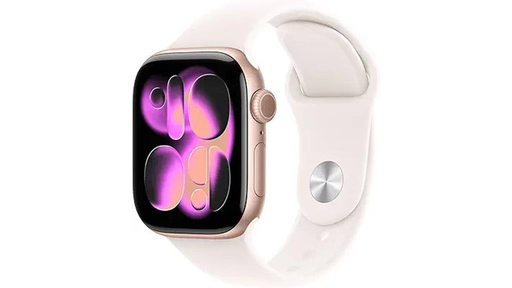 rose gold 42mm smartwatch