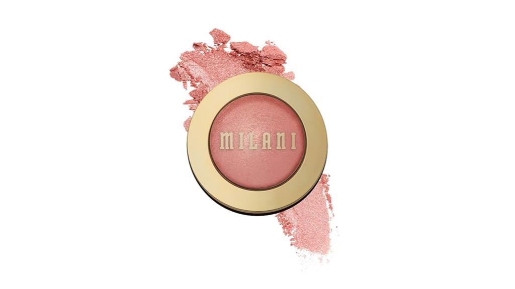 shimmery baked blush compact