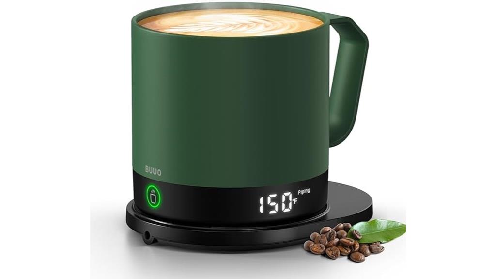 smart temperature display mug