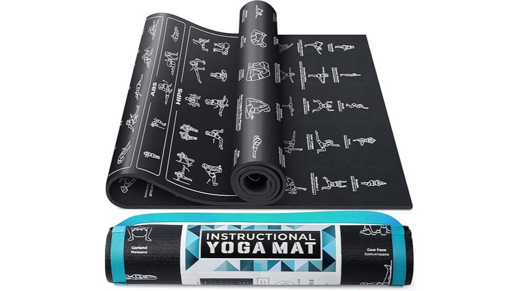 yoga mat with strap
